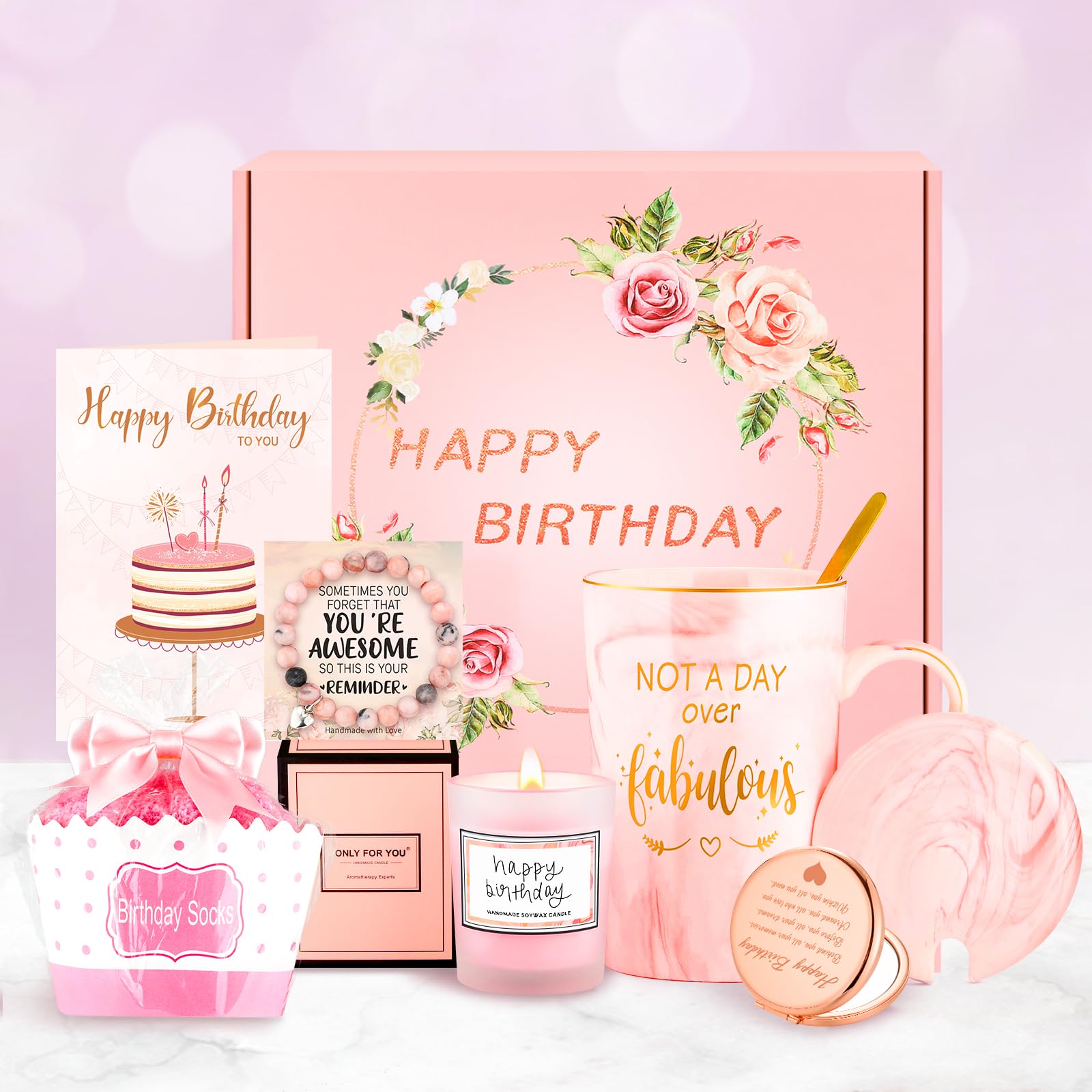 Best Birthday Gifts for Women - Thoughtful Gift Basket for Her, Sister, Bestie & Coworker - Unique Birthday Gift Ideas for Women - Perfect for Celebrations, Surprises & Special Occasions
