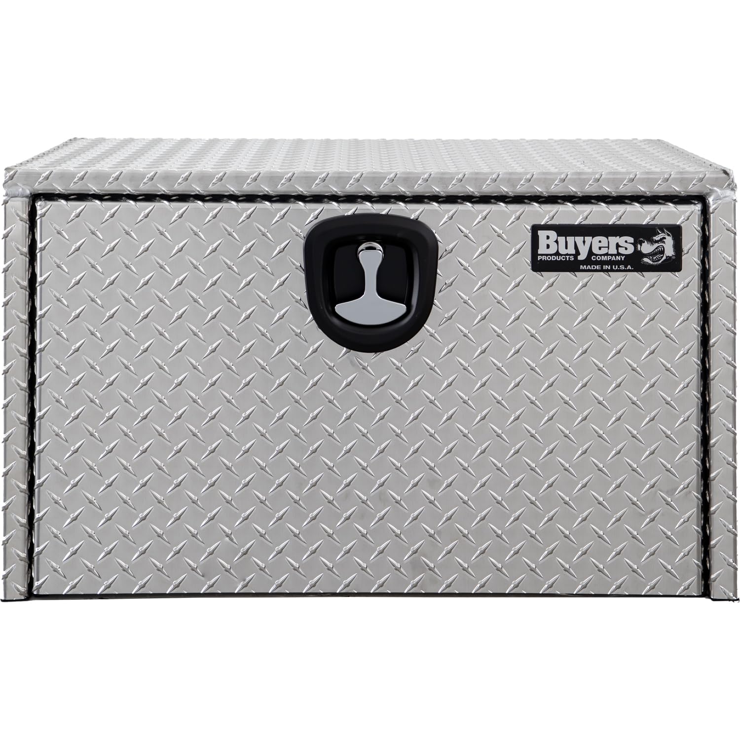 Diamond Tread Aluminum Underbody Truck Tool Box with Compression Latch - 18x18x30 Inch | Heavy-Duty USA-Made Storage & Organization Box for Pickup Trucks | Perfect for Construction, Landscaping & Work Site Tool Storage