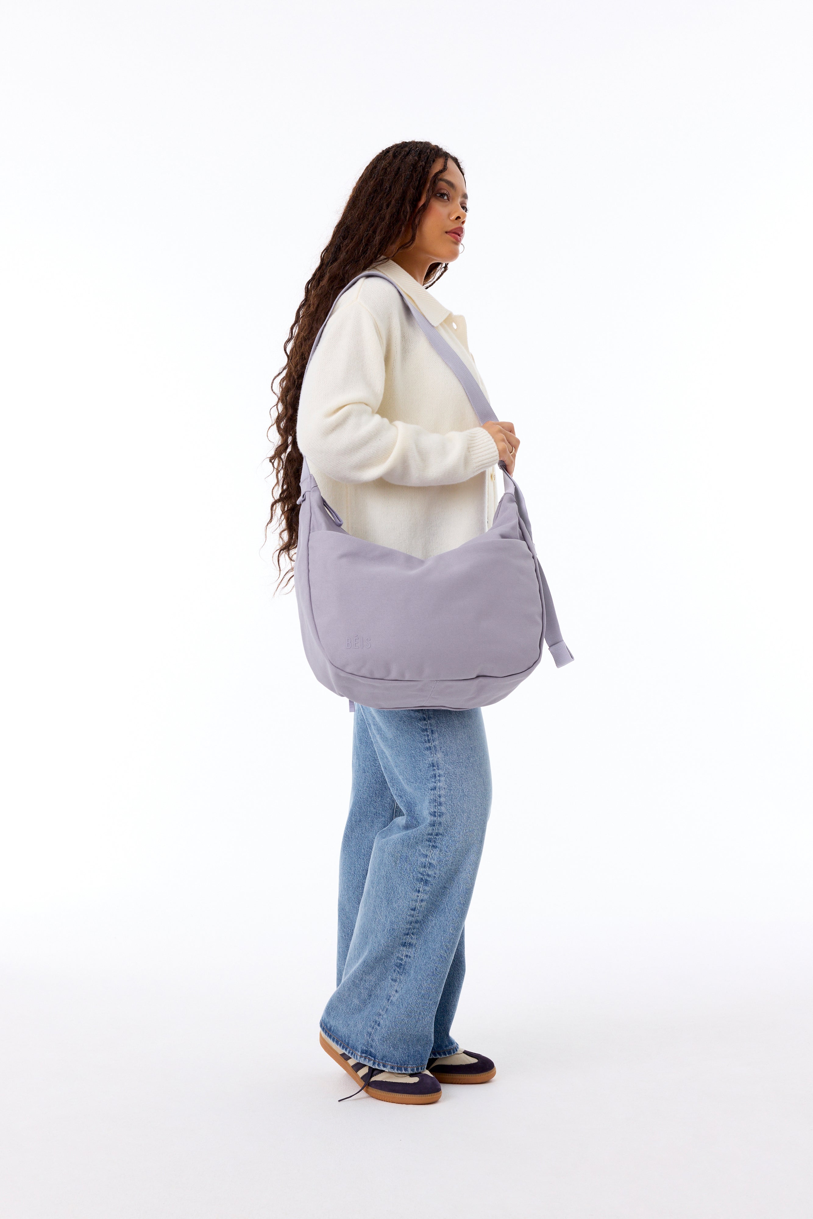 Lavender Crossbody Bag for Women - Stylish Shoulder Purse with Adjustable Strap - Perfect for Travel, Shopping & Everyday Use