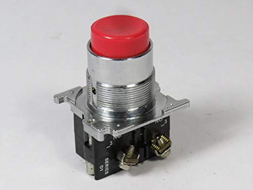 Cutler-Hammer 10250T112-2 Push Button Switch 2NO Extended Red Head - Industrial Control Panel & Machinery Push Button Switch for Electrical Equipment
