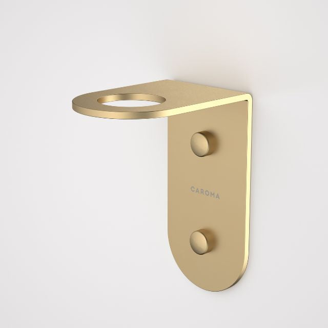 Caroma Liano II Soap Bottle Holder - Premium Brushed Brass Bathroom Organizer for Liquid Soap Dispenser | Perfect for Modern Kitchen & Bathroom Countertop Storage