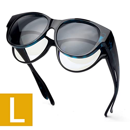 L Blue Leopard