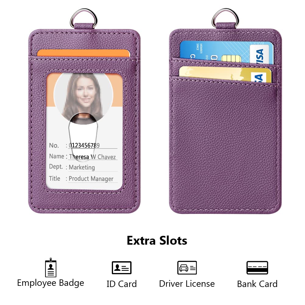 Retractable Lanyard with Breakaway Clasp - Office & School ID Holder