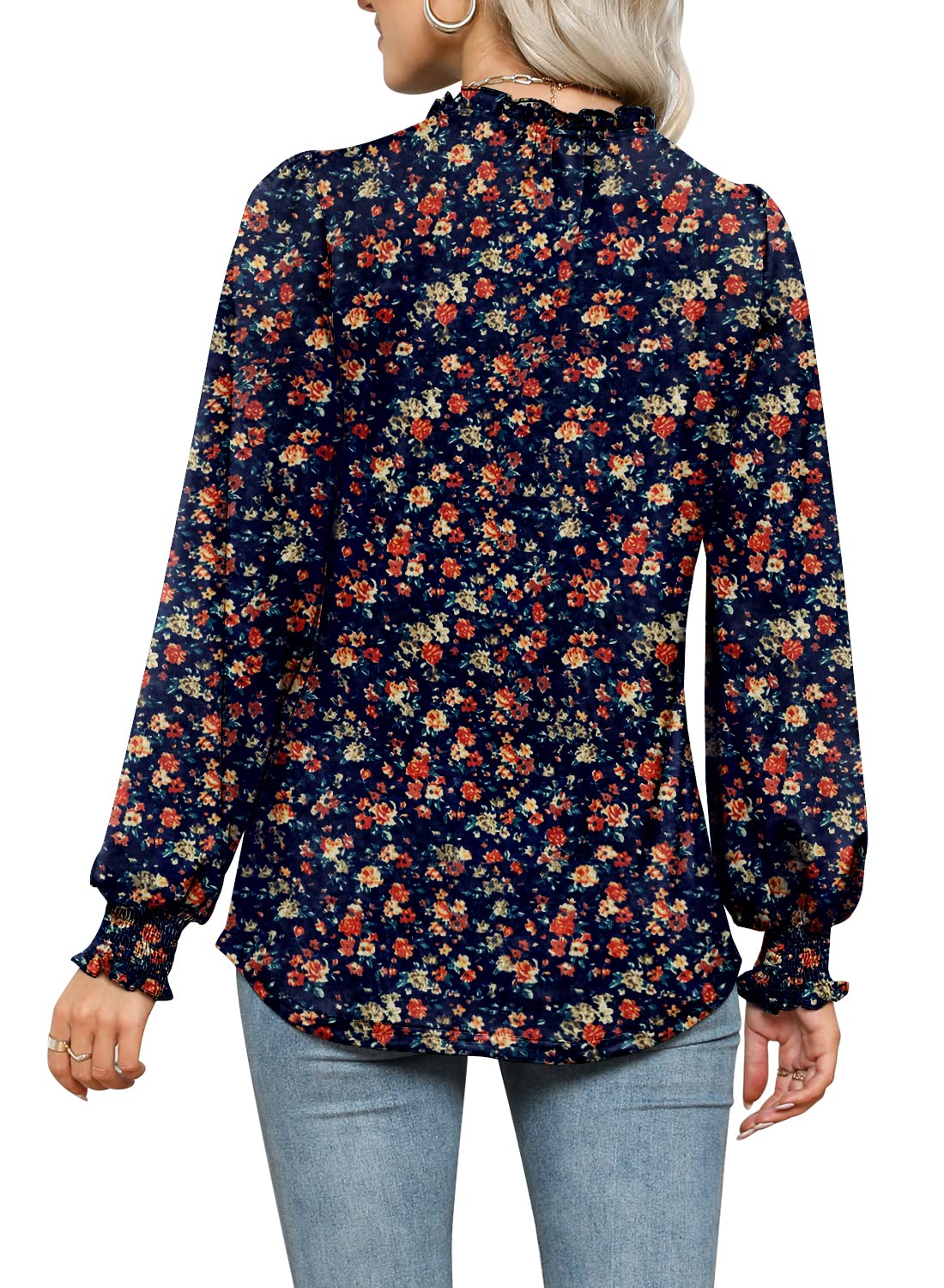 Kikula Women's Puff Sleeve Blouse - Elegant Long Sleeve Tunic Top for Dressy & Casual Wear | Office, Party & Everyday Outfits