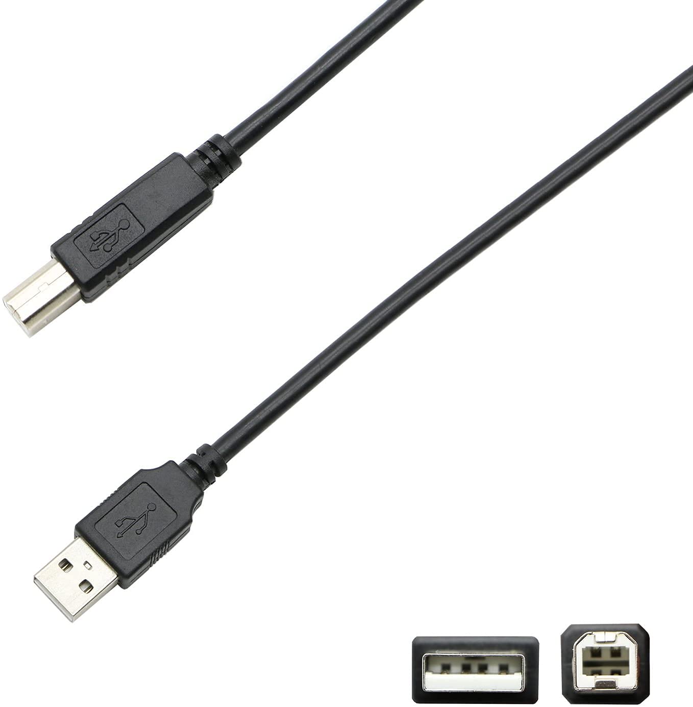 HP Envy Printer Cable 10ft - Compatible with Envy 5055/5255/5660/6055/6075/6455/6475 & Photo 6255/7155/7855 - USB Printer Cord for Home Office & Photo Printing