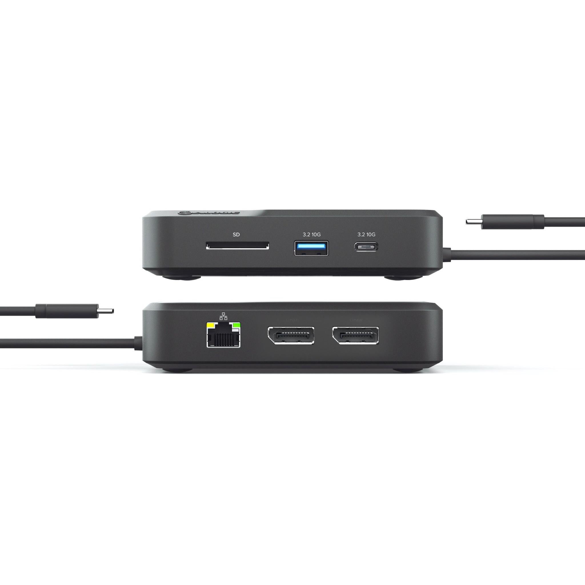 ALOGIC Dual DisplayPort 4K Universal Docking Station for Laptop - Compact USB-C Hub with Dual Monitor Support for MacBook, Windows PC - Perfect for Home Office & Gaming Setup