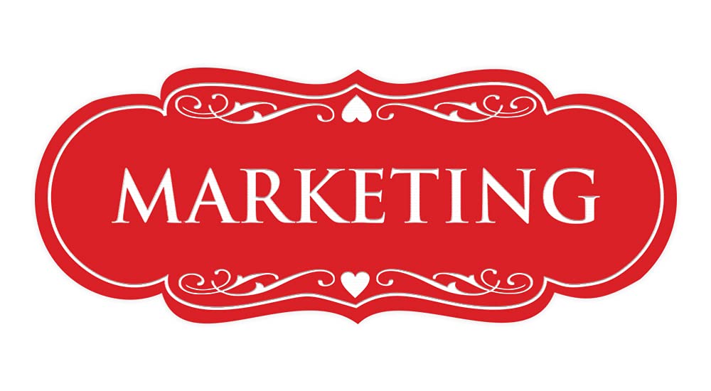 ByLITA Designer Marketing Sign - Large Red Custom Business Sign for Retail, Restaurants & Events | Eye-Catching Advertising & Branding Solution