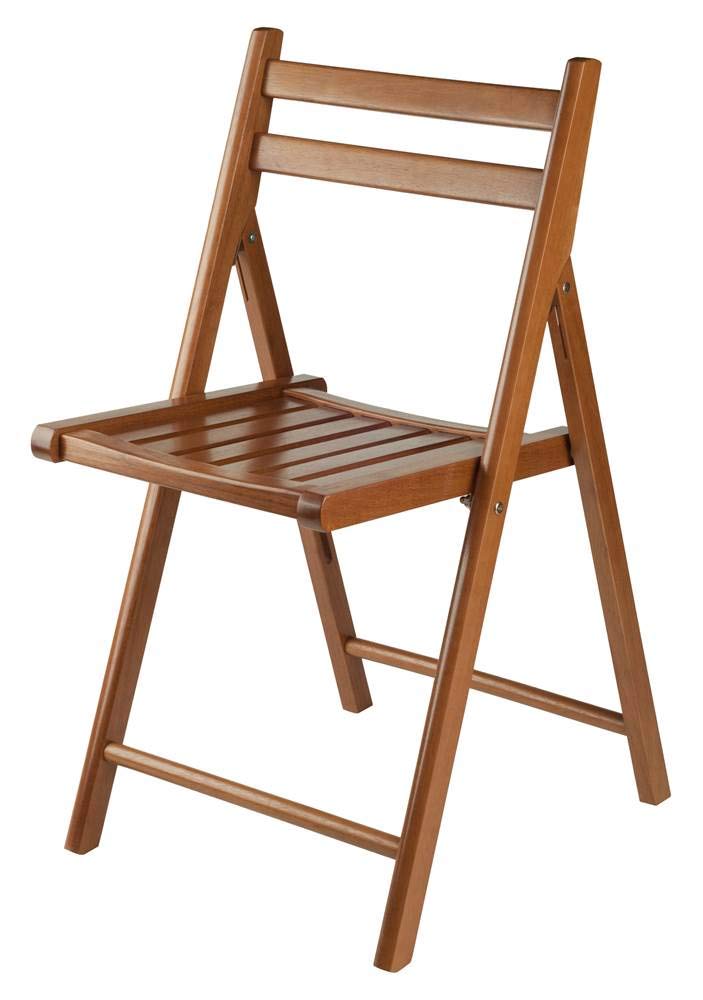 Winsome Robin 4-Piece Folding Chair Set - Solid Teak Wood - 17.64