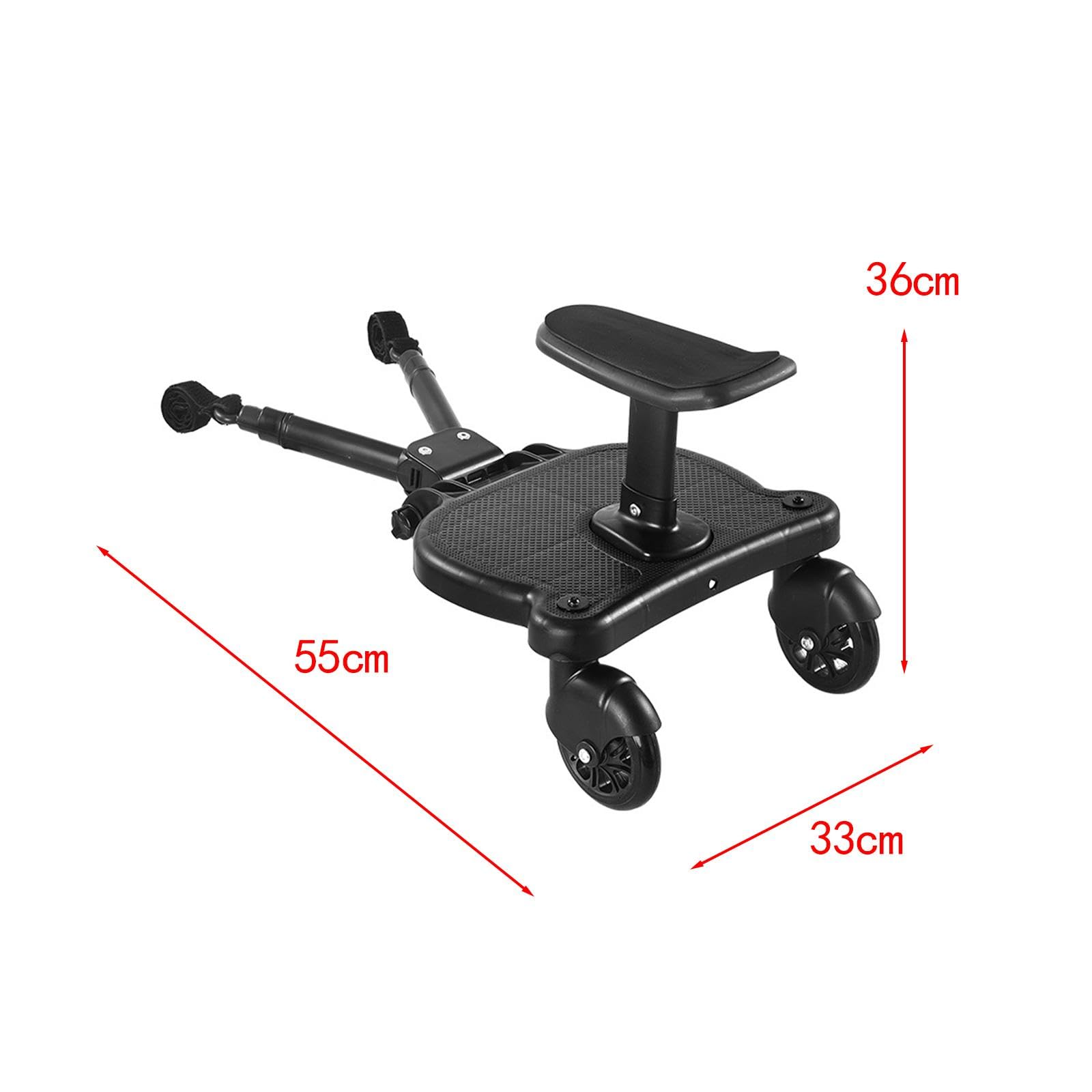 Oshhni Universal Stroller Board - Pram Accessory & Glider Board for Most Strollers - Travel-Friendly Stroller Pedal for Twins or Second Child - Perfect for Shopping, Travel & Everyday Use