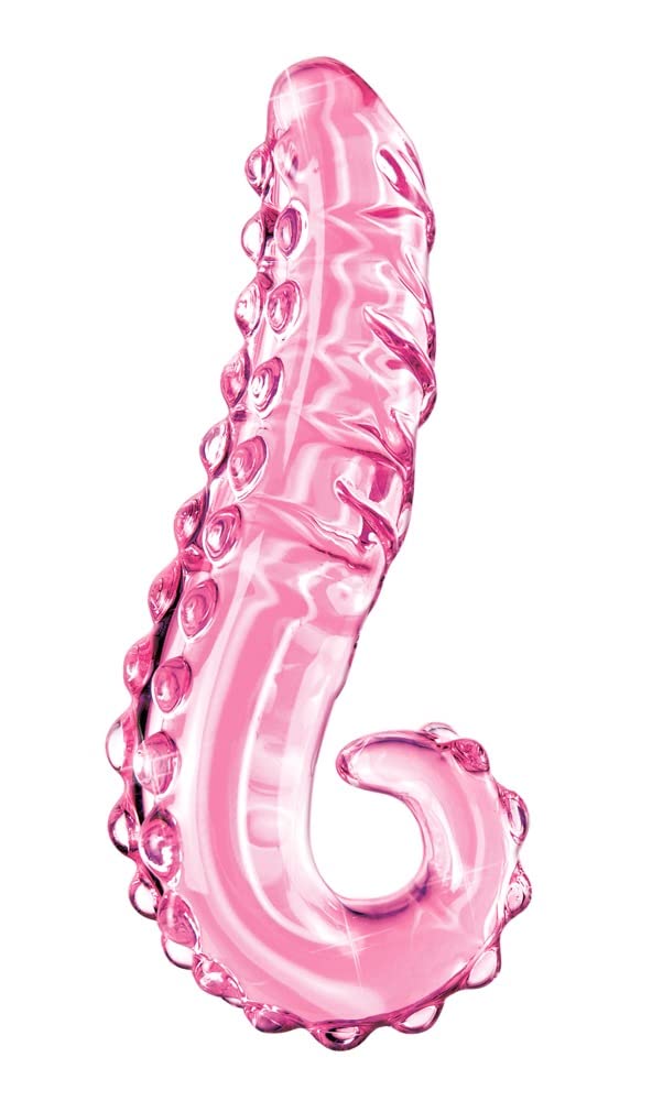 Hand Blown Glass Massager - Icicles #24 - Premium Sensual & Therapeutic Body Massage Tool for Relaxation & Intimacy