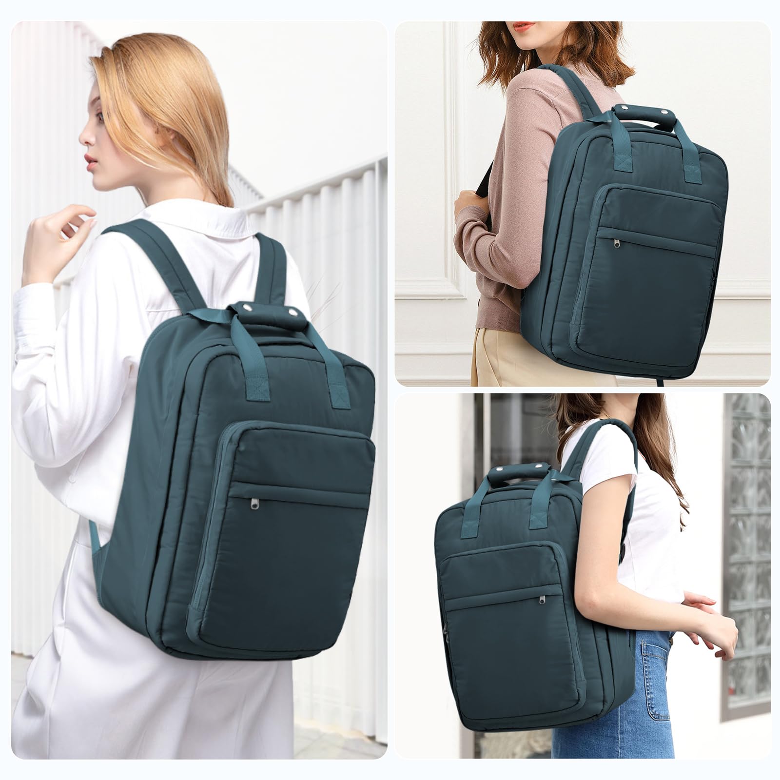 SYCNB Women's Travel Backpack - Lightweight Carry On Backpack for Flights, Approved Airline Personal Item, Casual Daypack for Work & Commuting | Perfect for Business Trips, Weekend Getaways & Daily Use