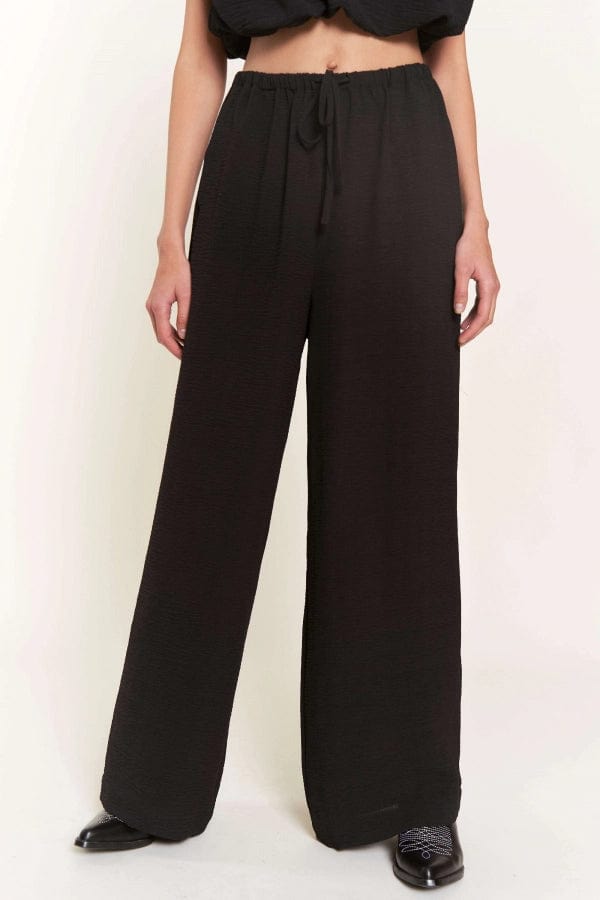 Women's Casual Drawstring Pants & Matching Crop Top Set - Comfortable Lounge Wear for Yoga, Gym, Home & Street Fashion