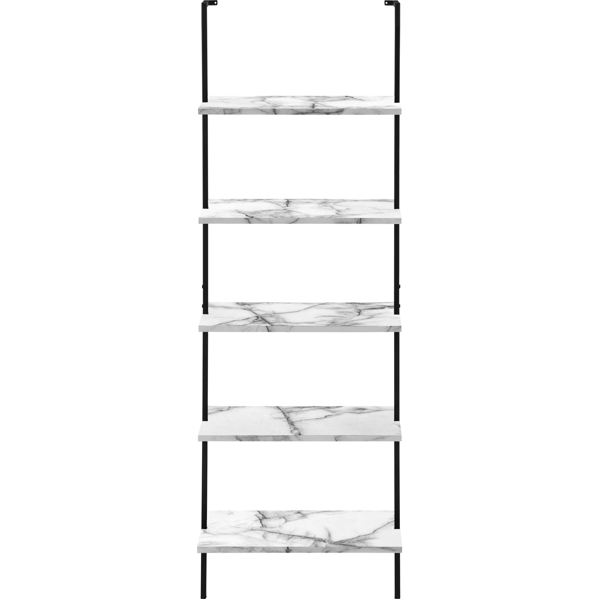 Modern Brea Book Shelf in Brown & Black - Stylish Wooden Bookshelf for Living Room, Office & Bedroom Storage