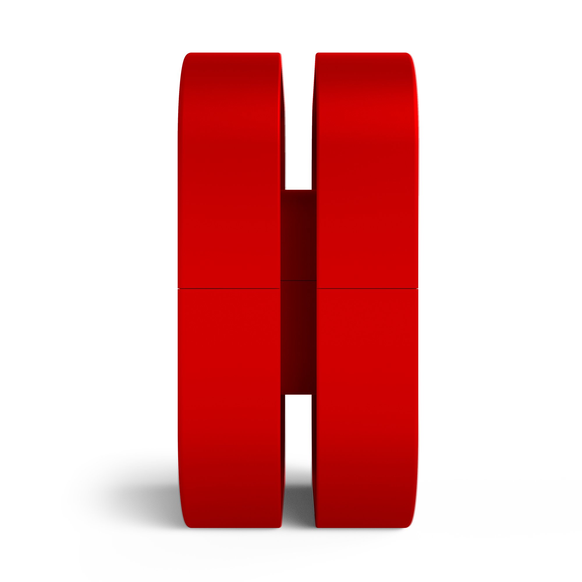 NZXT Puck - Magnetic Cable Management & Headset Holder - Compact Silicone Design for PC Cases - Strong Mounting Magnet (Red) - Perfect for Gaming Setup & Workspace Organization