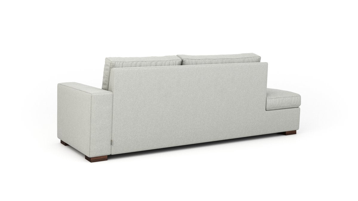 Extra Deep Couch Potato Sofa with Bumper - Oversized Comfortable Sectional for Living Room, Home Theater & Family Gatherings