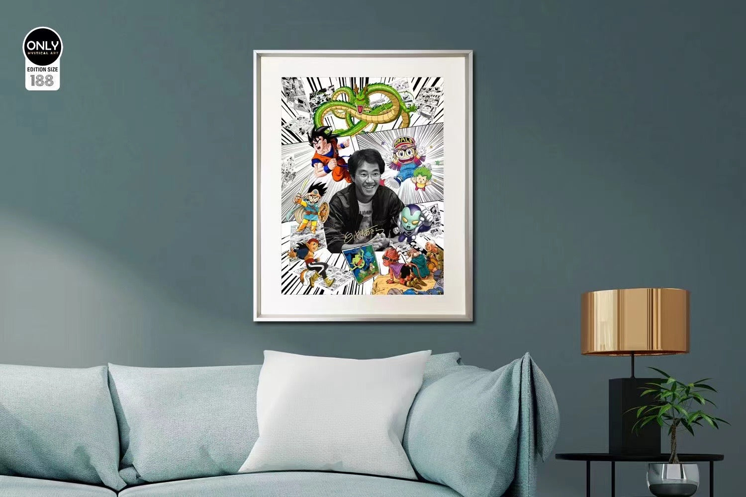 Akira Toriyama Special Commemorative Illustration Art Print | Dragon Ball Artist Tribute Poster for Anime Fans & Collectors - Perfect for Home Decor, Office Display, and Gift Giving