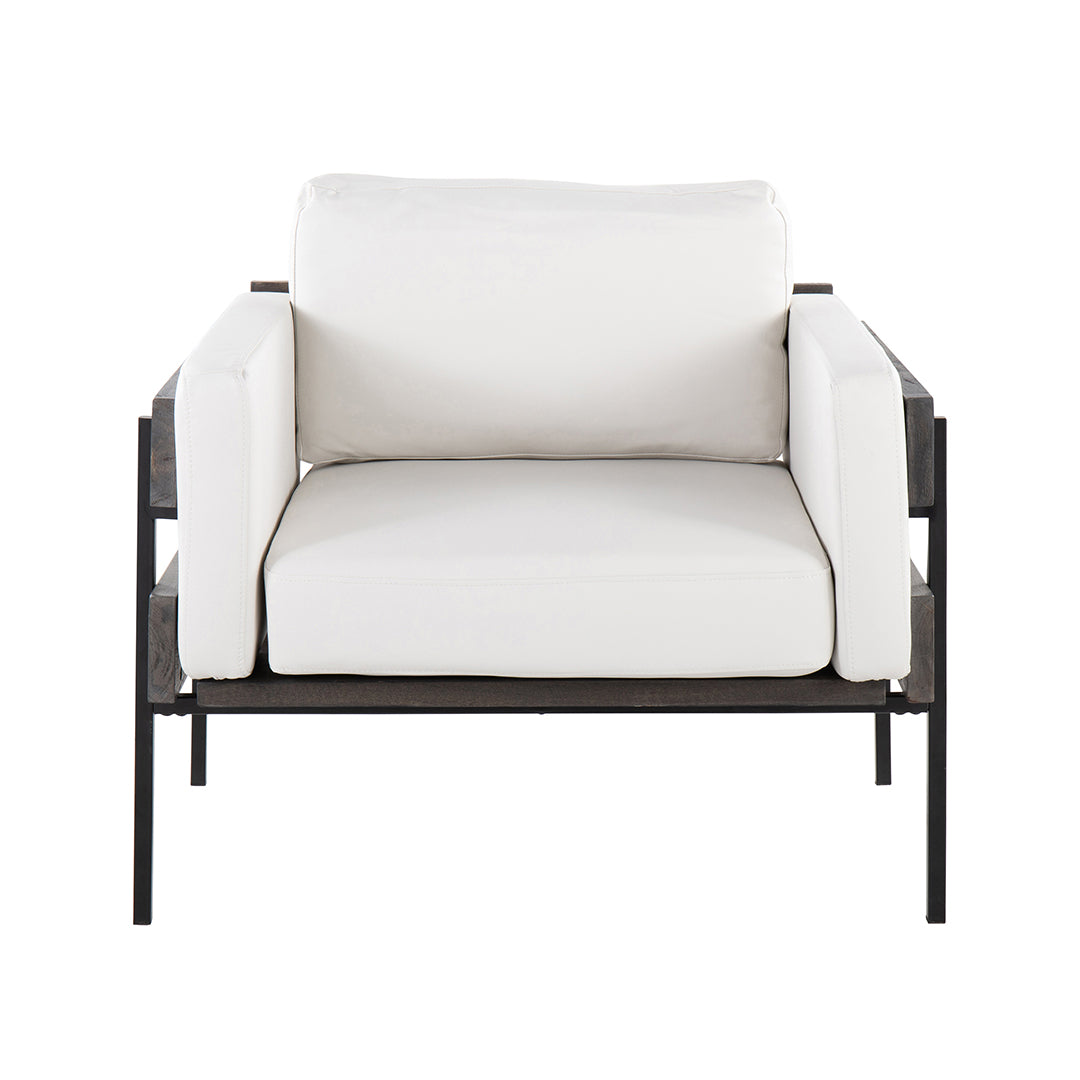 Stylish Kari Accent Chair - Modern Upholstered Lounge Chair for Living Room, Bedroom & Office - Comfortable Reading Chair with Wooden Legs - Perfect for Relaxing, Decorating & Small Spaces