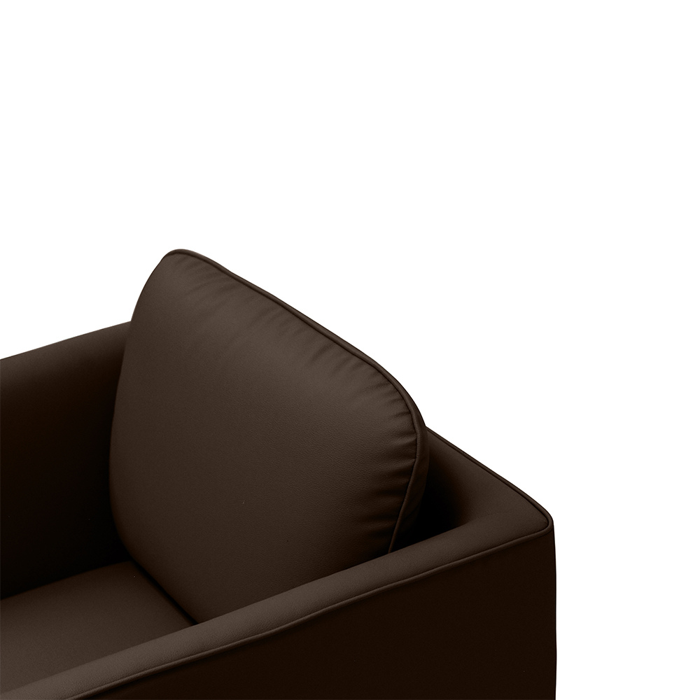 Fontana Armchair - Modern Accent Chair for Living Room, Bedroom & Office - Stylish Upholstered Lounge Chair with Wooden Legs - Perfect for Relaxing, Reading & Decor