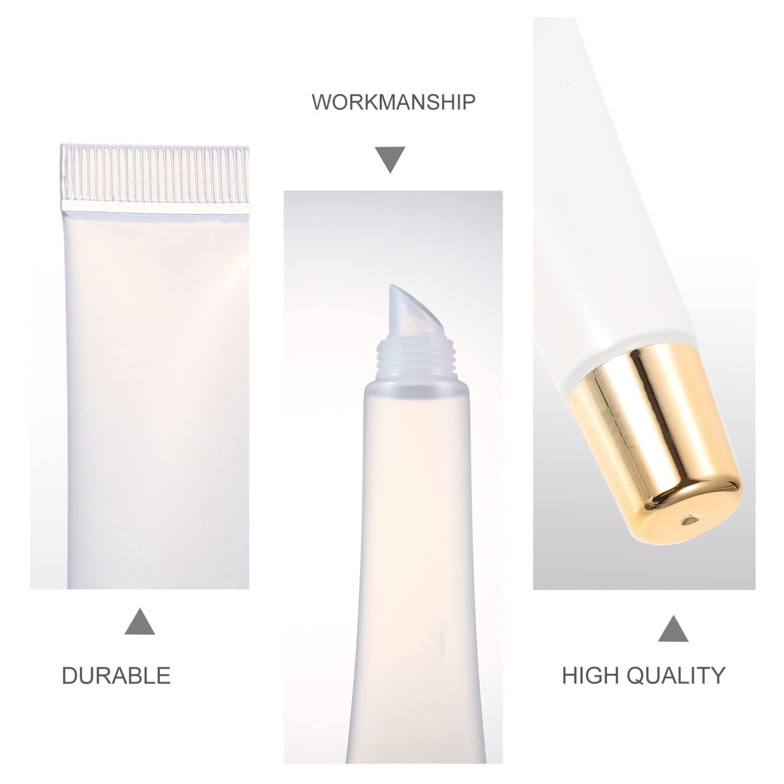 10PCS Travel Lip Gloss Tubes - Refillable Lip Glaze Containers for Lipstick, Lip Balm & Eyeliner | Perfect for DIY Cosmetics, Makeup Artists & On-the-Go Touch Ups