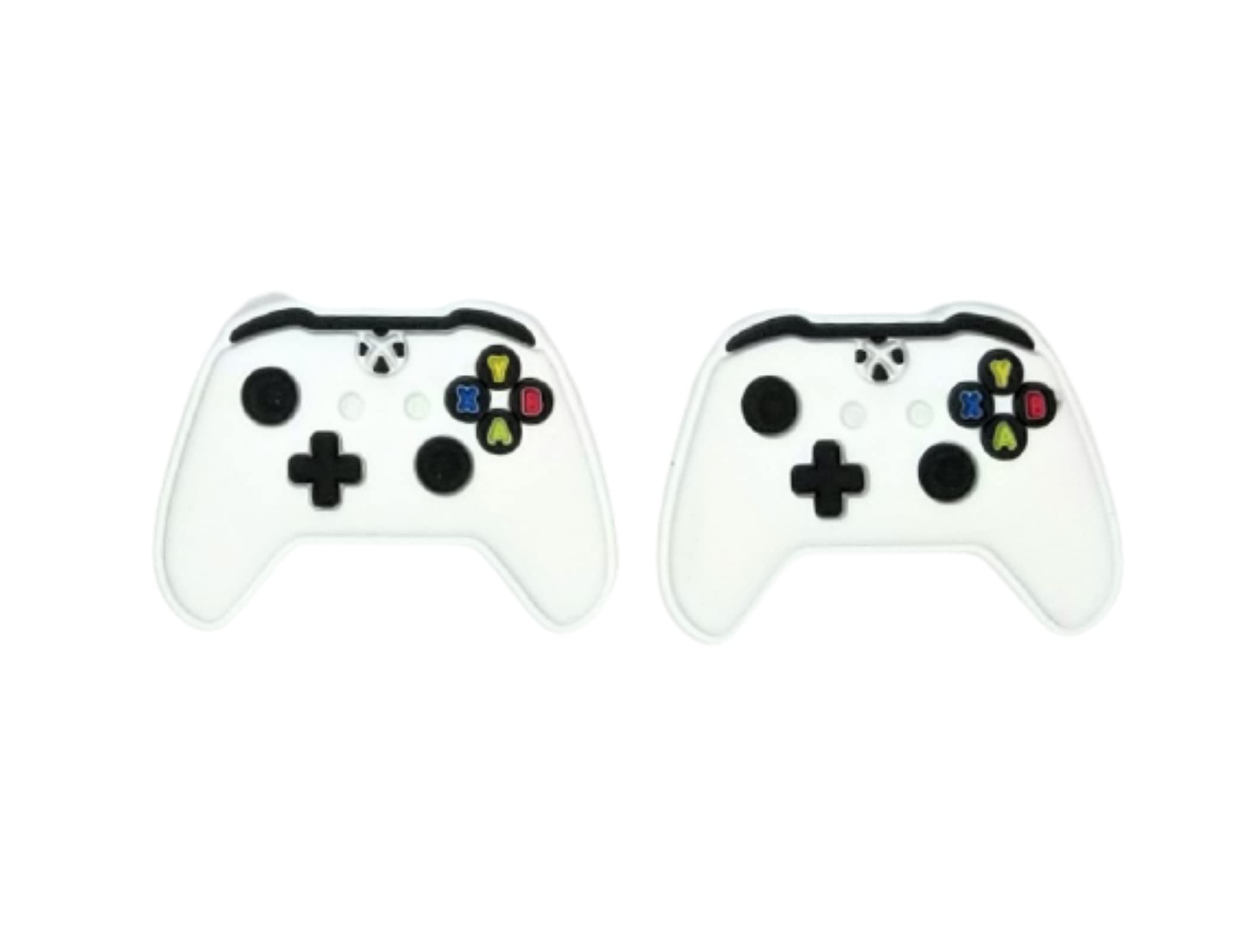 Crocs Shoe Charms - 2 Pack White Controller Jibbitz for Crocs Clogs - Compatible with All Crocs Shoes - Perfect for Gaming Enthusiasts & Customizing Your Footwear