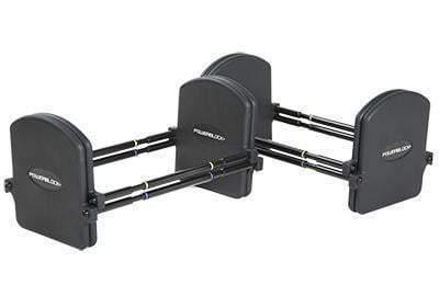 PowerBlock Pro EXP Stage 2 Adjustable Dumbbell Set (50-70 lbs) - Home Gym Equipment for Strength Training & Weight Lifting Workouts