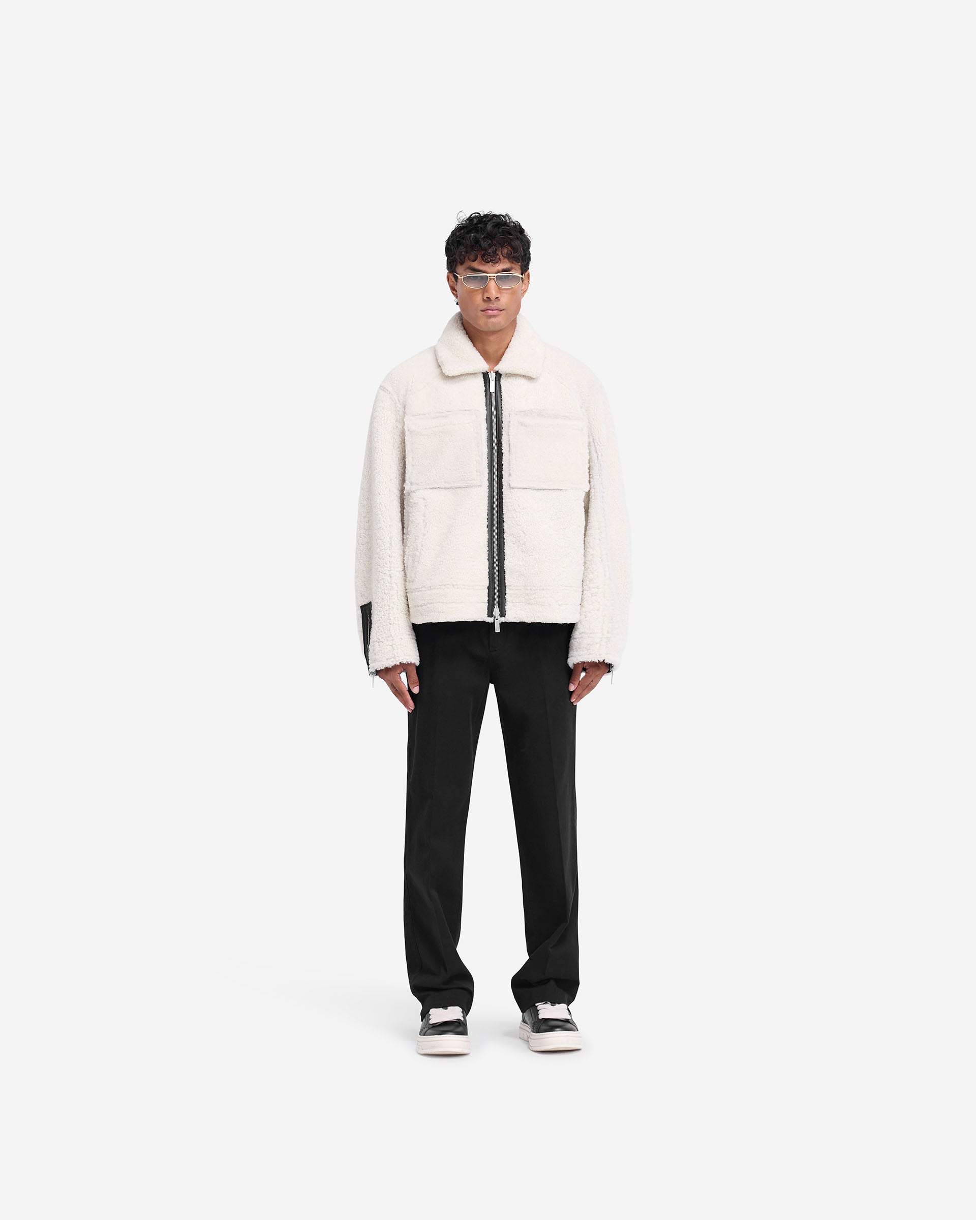 Reversible Shearling Jacket for Women & Men - Cozy Winter Outerwear, Black - Perfect for Cold Weather, Travel & Outdoor Activities