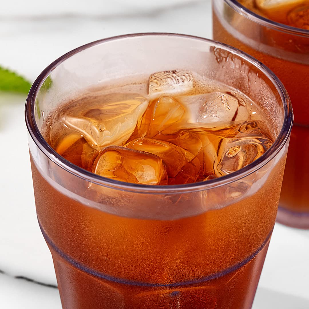 50-Pack Shatter-Resistant 12oz Clear Plastic Tumblers - Stackable Dishwasher-Safe Restaurant-Style Drinking Glasses for Beverages, Parties & Commercial Use