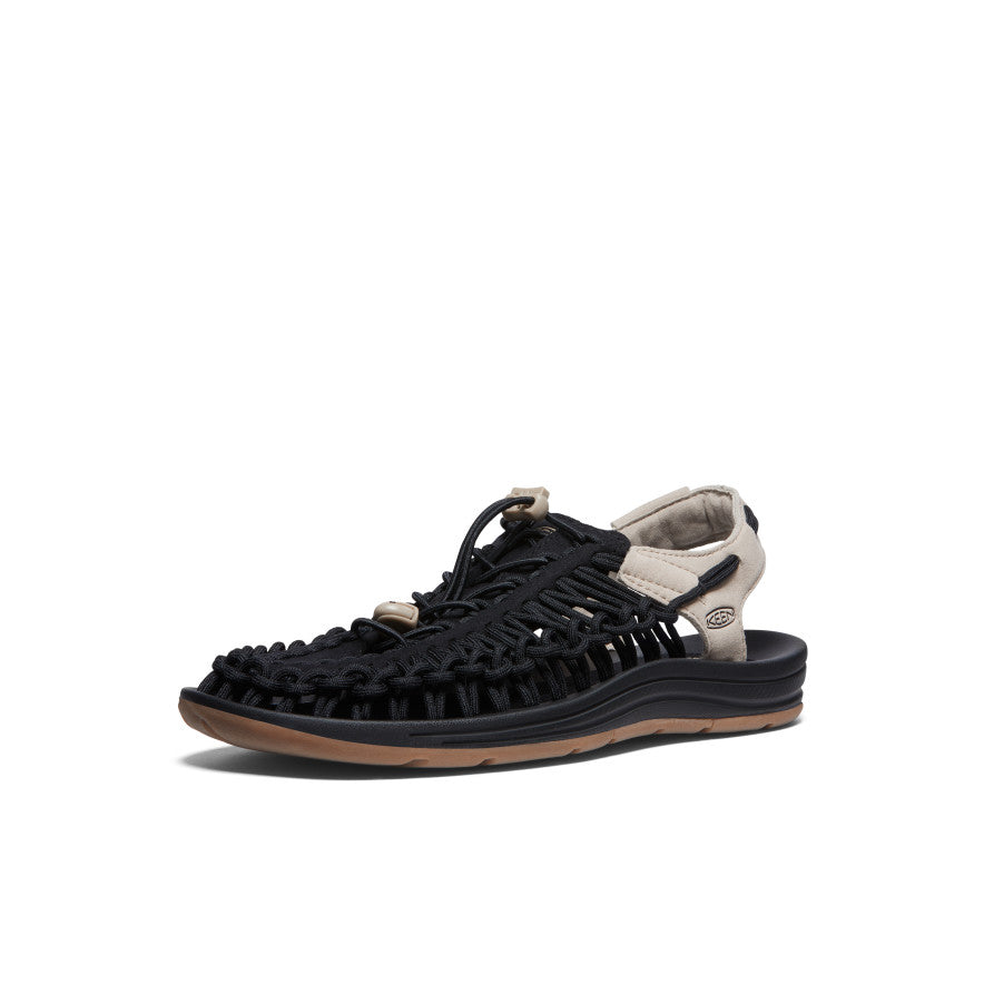 UNEEK Men's Sneakers - Black/Plaza Taupe Color | Lightweight Breathable Walking Shoes for Men | Perfect for Gym, Running & Casual Wear