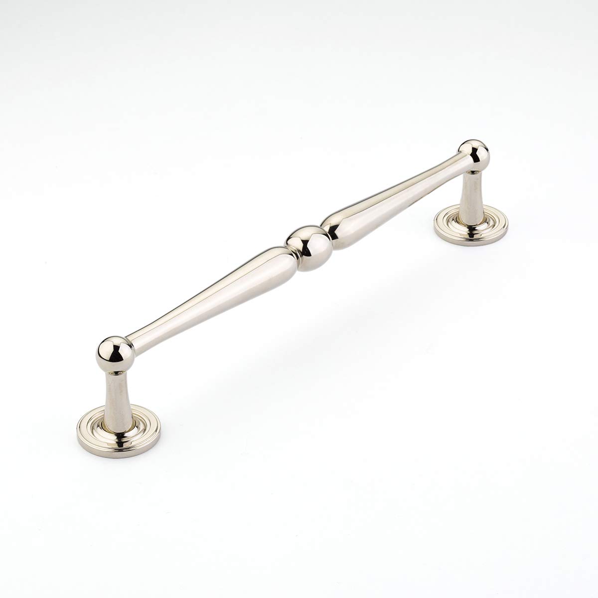 Schaub and Company 581 Atherton 15 Inch Center to Center Cabinet Pull Handle - Polished Nickel Finish - Perfect for Kitchen Cabinets, Bathroom Vanities & Furniture Drawers