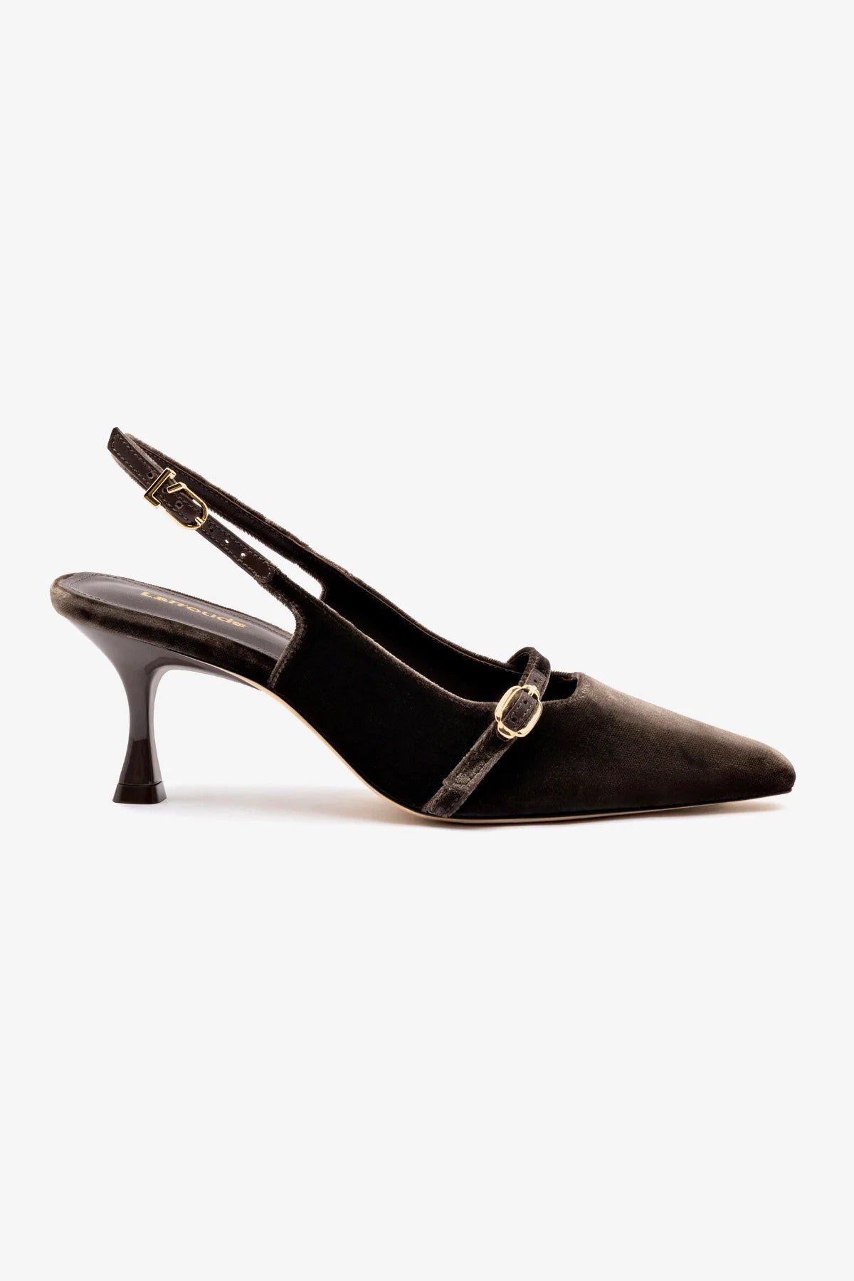 Ines Pump Women's High Heel Shoes in Expresso Velvet - Perfect for Evening Parties, Weddings & Formal Events
