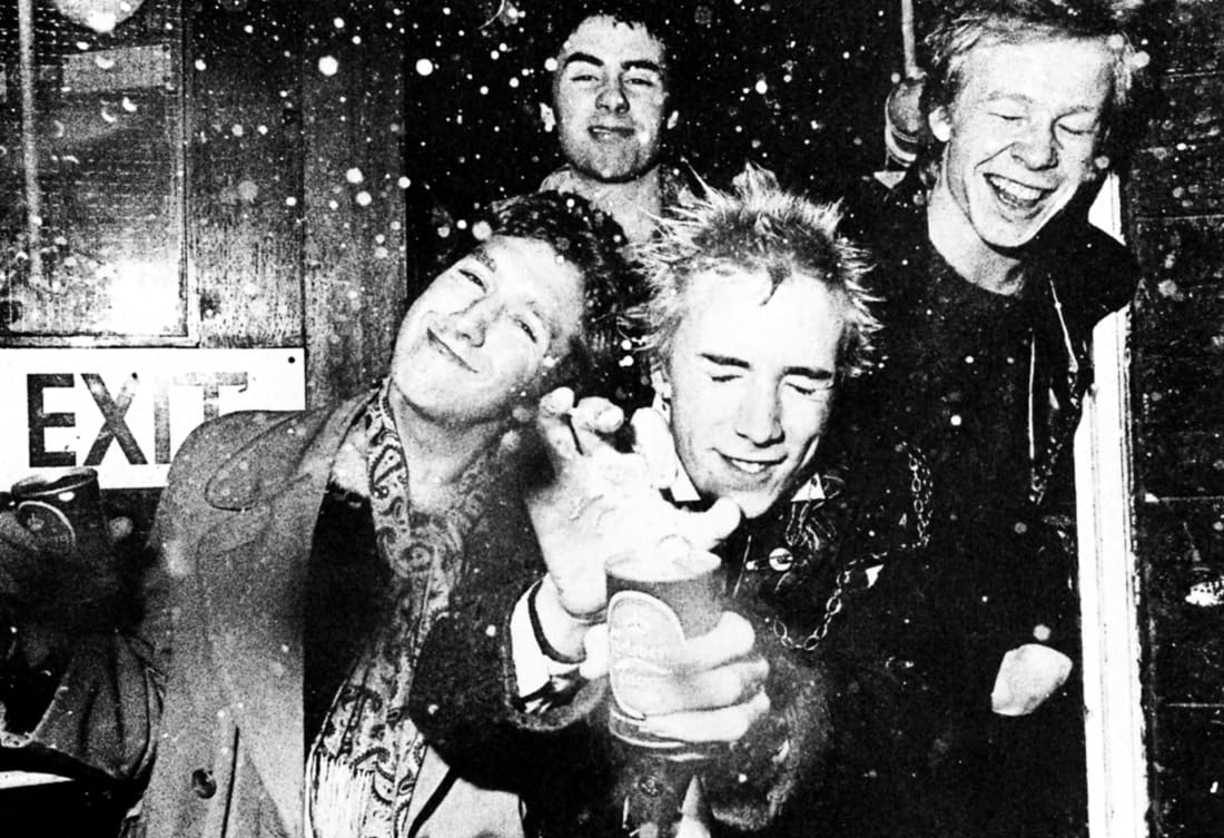 Sex Pistols Poster - Johnny Rotten & Sid Vicious Punk Rock Art Print - Vintage Music Wall Decor for Bedroom, Bar, or Music Studio