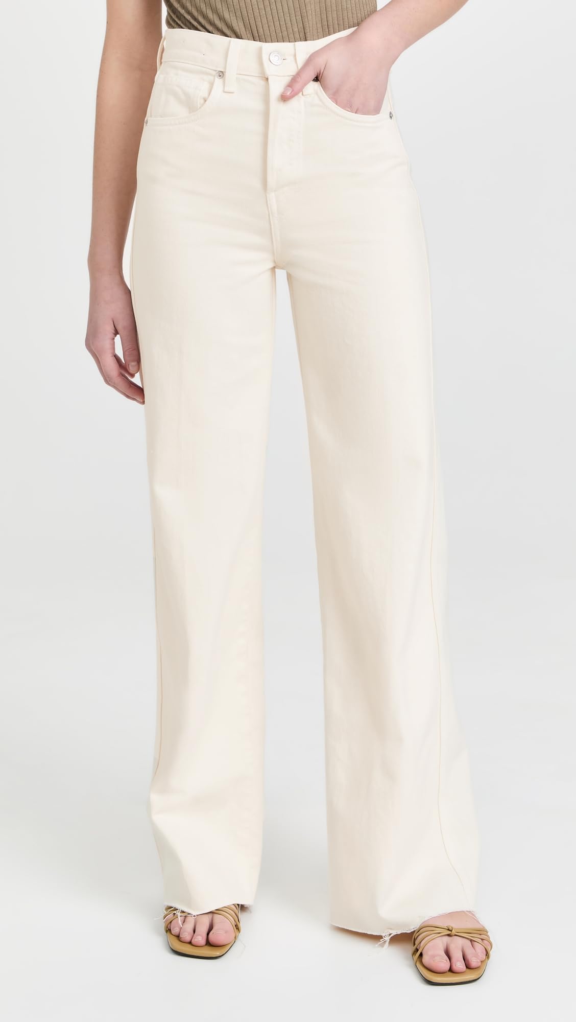Women's High Rise Wide Leg Jeans - Taylor Stretch Denim Pants for Casual & Work Wear | Comfortable & Stylish for Everyday Outfits