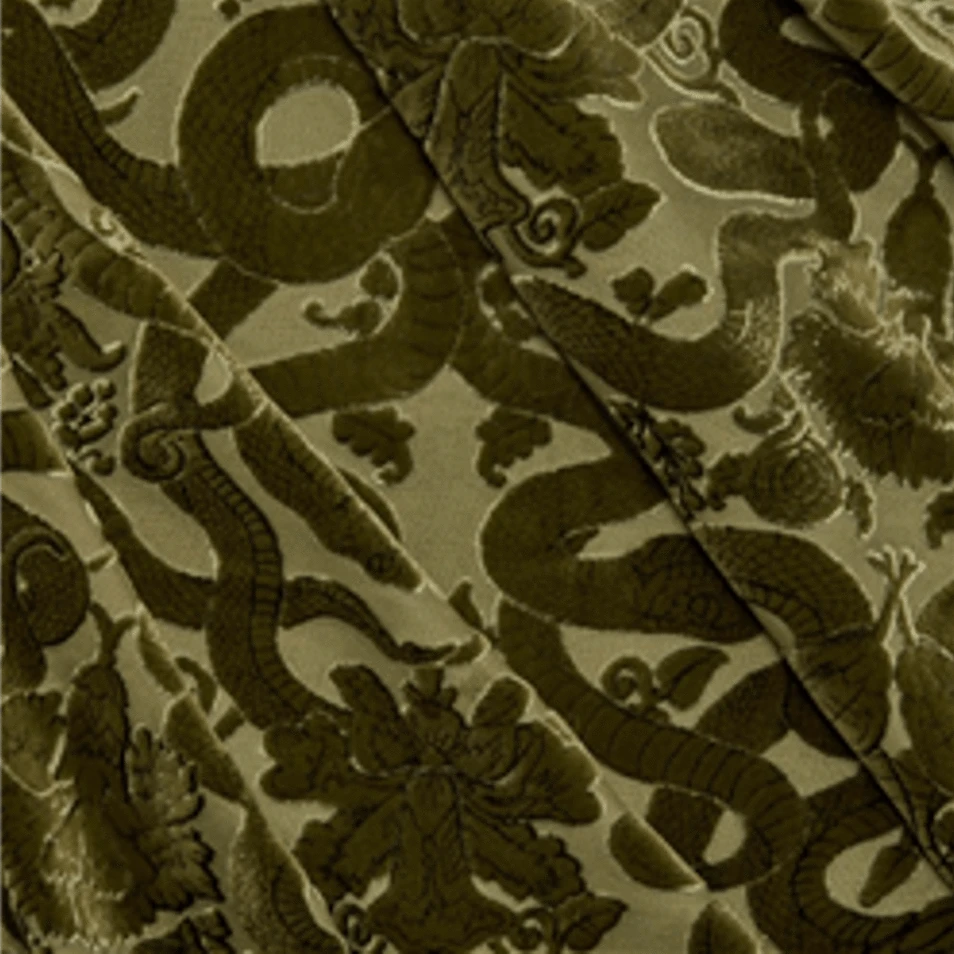 Anaconda Olive Green Velvet