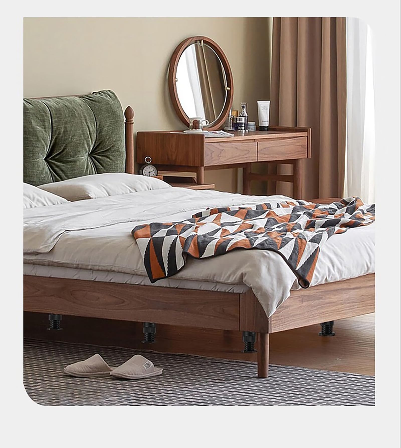Durable Adjustable Bed Frame Legs 4-Pack - 6