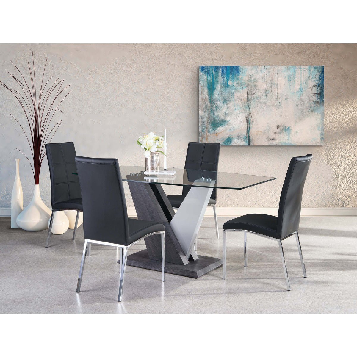 Baxter Pedestal Dining Table - Modern Round Wooden Kitchen Table for 4-6 People - Perfect for Small Spaces, Breakfast Nook & Cozy Family Meals