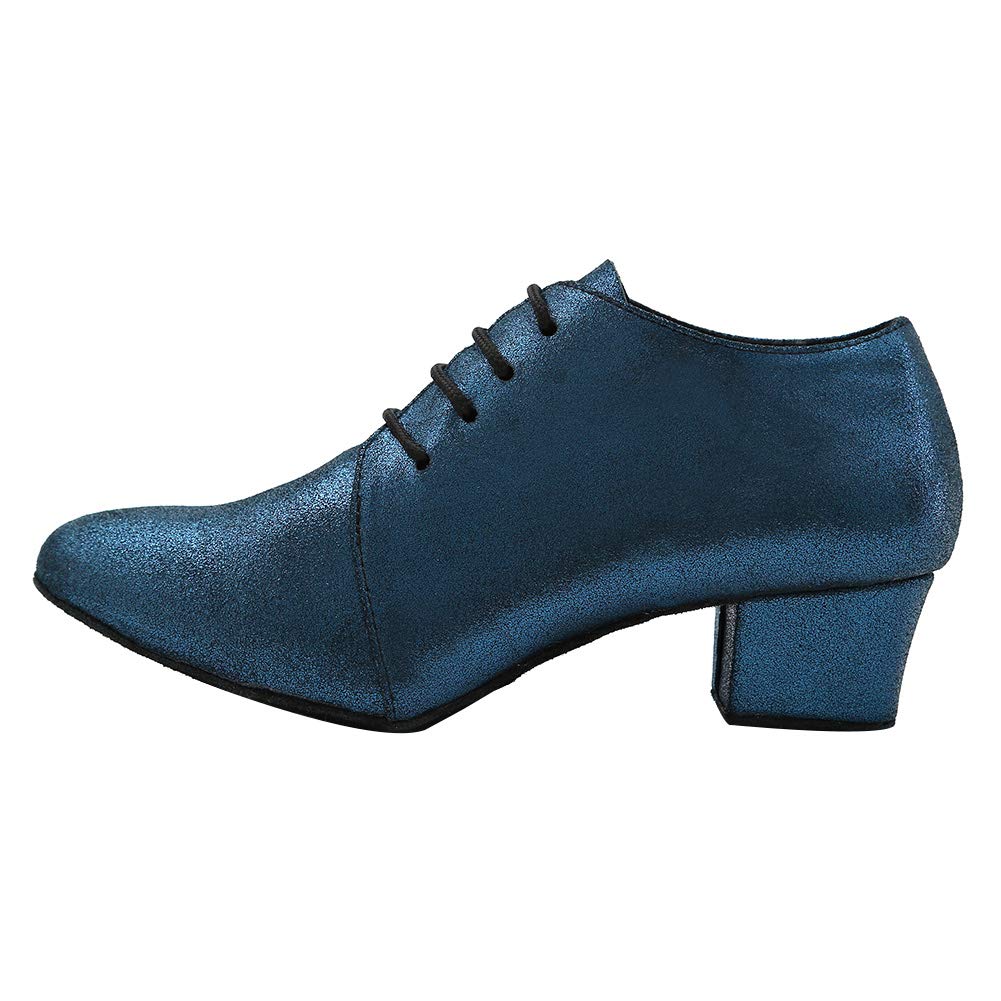 Hipposeus Women's Latin Dance Shoes - Closed Toe Lace Up Ballroom, Salsa & Tango Shoes for Practice & Performance | Professional Dance Shoes for Women | Perfect for Studio, Competition & Social Dancing