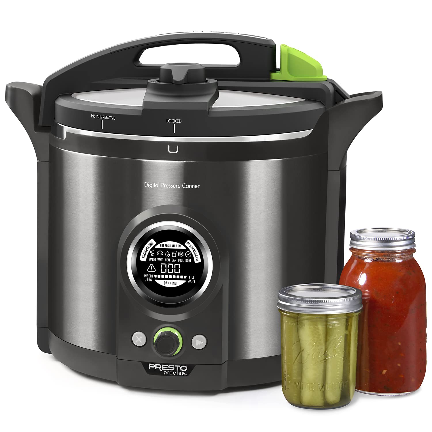 12 Qt Stainless Steel Electric Pressure Canner for Home Canning - Safe & Efficient Food Preserving for Jams, Soups, and Vegetables