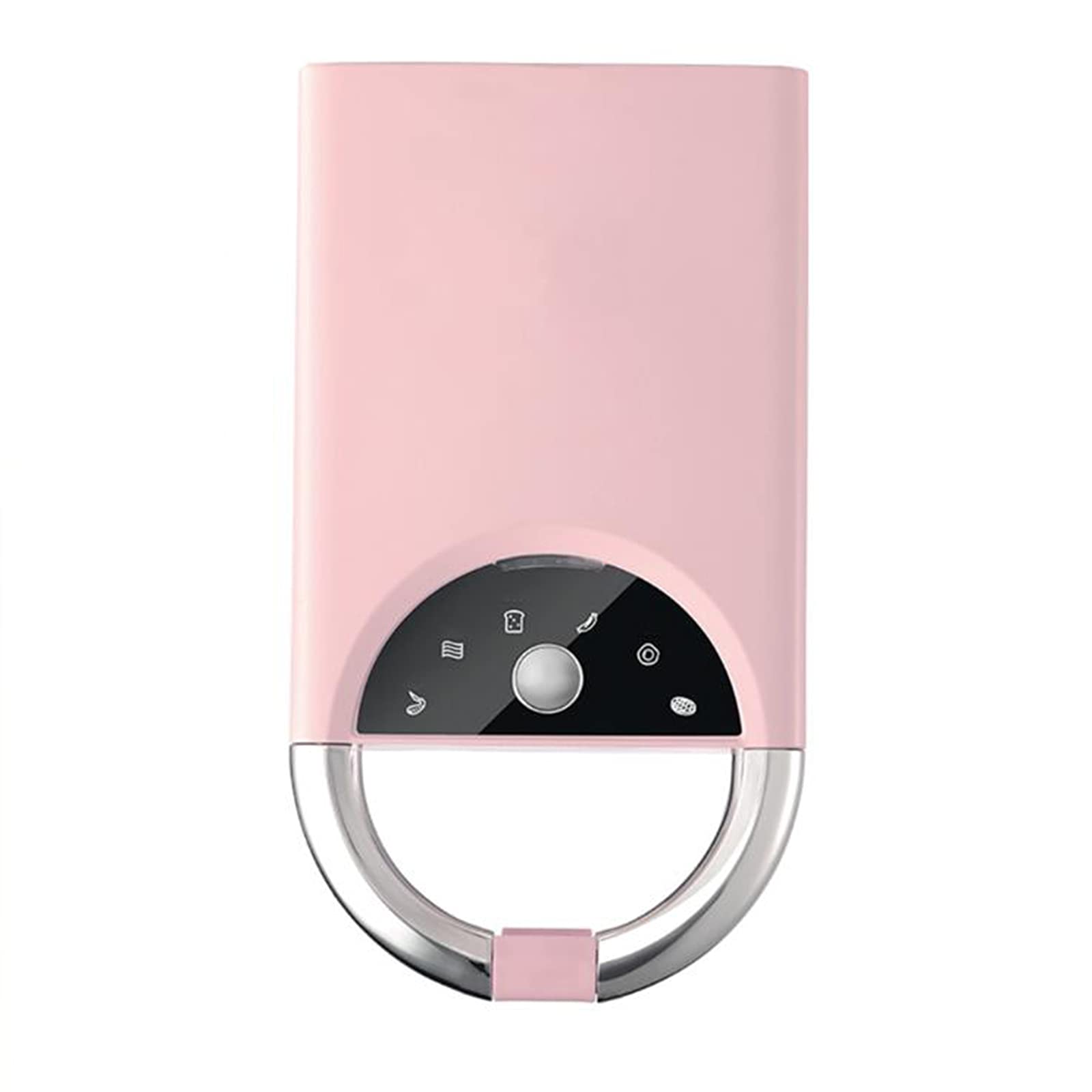 GUBAPQLA 4-in-1 Sandwich Maker with Timer - Non-Stick Removable Plates for Waffles, Panini & Toast - Perfect for Breakfast, Snacks & Quick Meals at Home or Office (Pink)