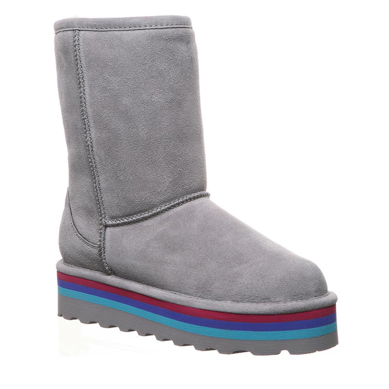 BEARPAW Women's Retro Elle Suede Slip-On Winter Boots - Classic Comfortable Booties in Multiple Colors for Casual Outfits & Cold Weather
