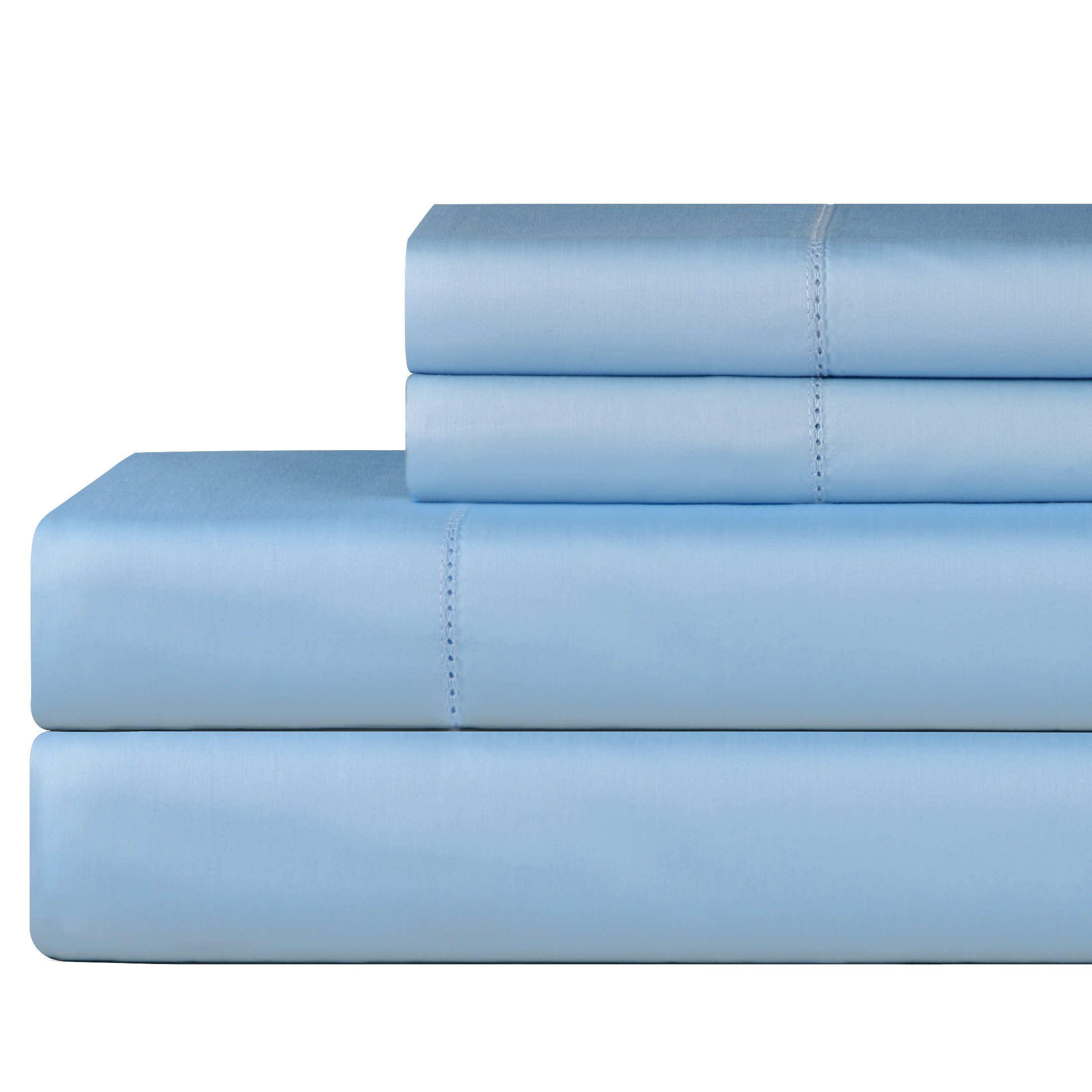 Premium Celeste Home 610 Thread Count Pima Cotton Pillowcases - Standard Size, Spa Blue - Ultra Soft & Breathable for Luxury Bedding & Spa-Like Sleep Experience