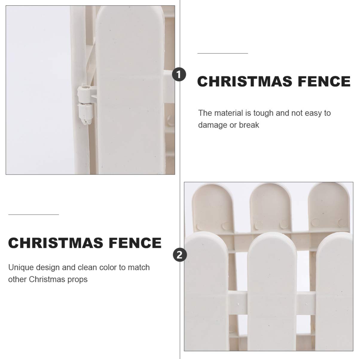 ABOOFAN 10Pcs White Plastic Miniature Fairy Garden Fence - 20X17CM DIY Picket Fence for Dollhouse, Yard, Lawn & Plant Decor | Perfect for Fairy Gardens, Landscape Edging & Home Decoration