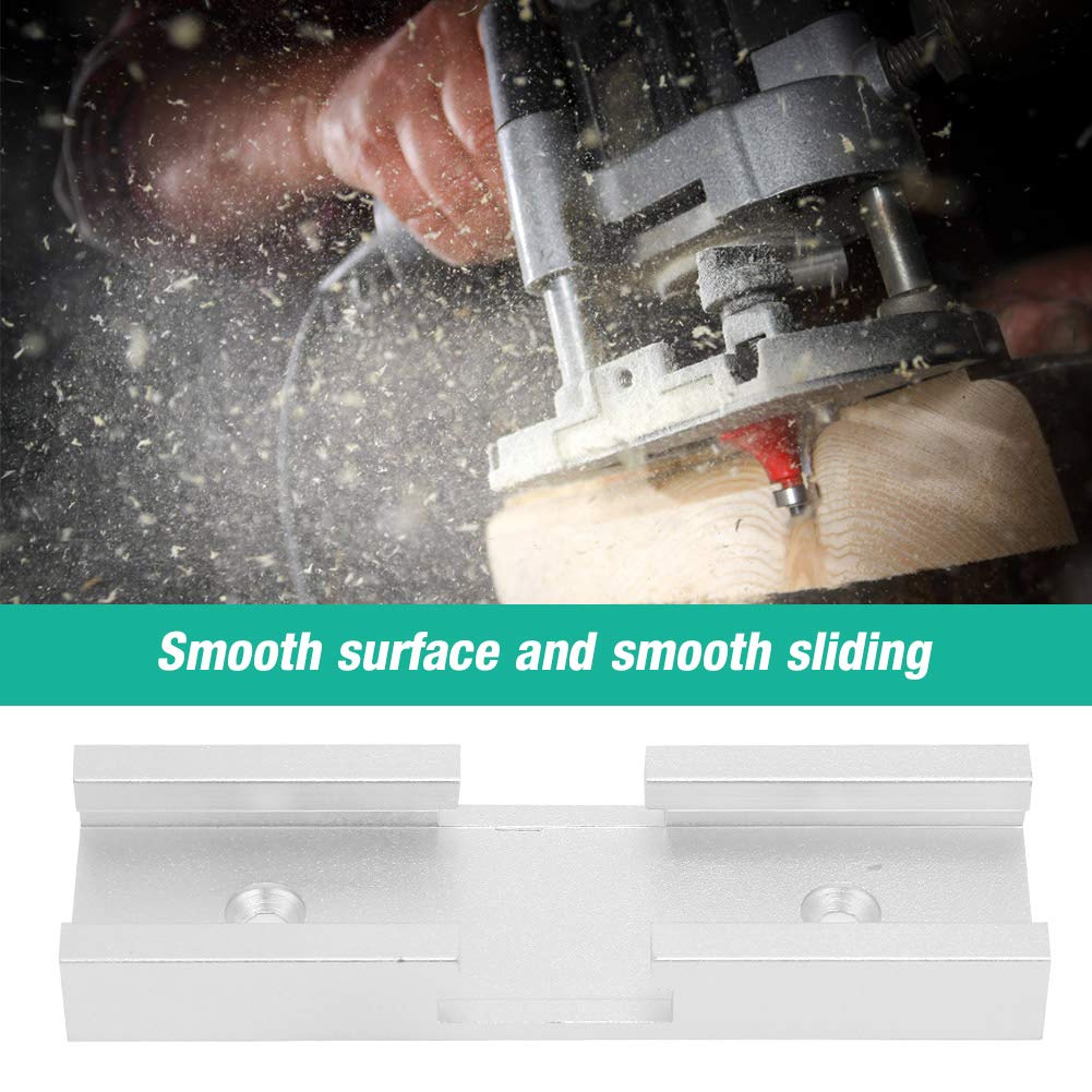 Aluminum Alloy T-Track Connector - Heavy Duty T Slot Miter Track Jig Fixture for Router Table | DIY Woodworking Accessories & Power Tool Parts | Perfect for Joinery, Cabinet Making, and Workshop Projects