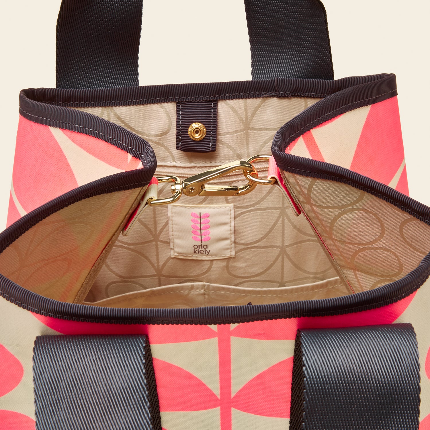 Stylish Carrysmall Medium Tote Bag in Vibrant Neon Pink - Perfect for Work, Shopping & Beach Outings