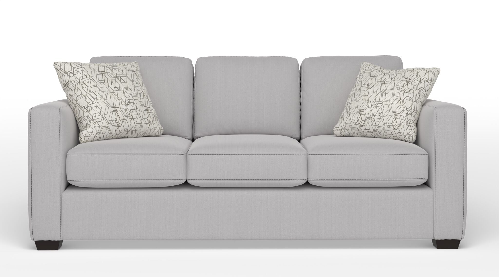 Caleb Queen Size Sofa Bed with Innerspring Mattress - Light Grey Smoke | Convertible Sleeper for Small Spaces, Guest Room & Apartment Living