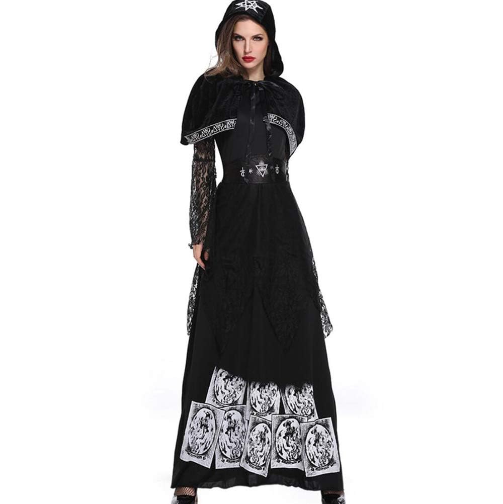 Quenny Halloween Ghost Bride Witch Costume for Spooky Parties