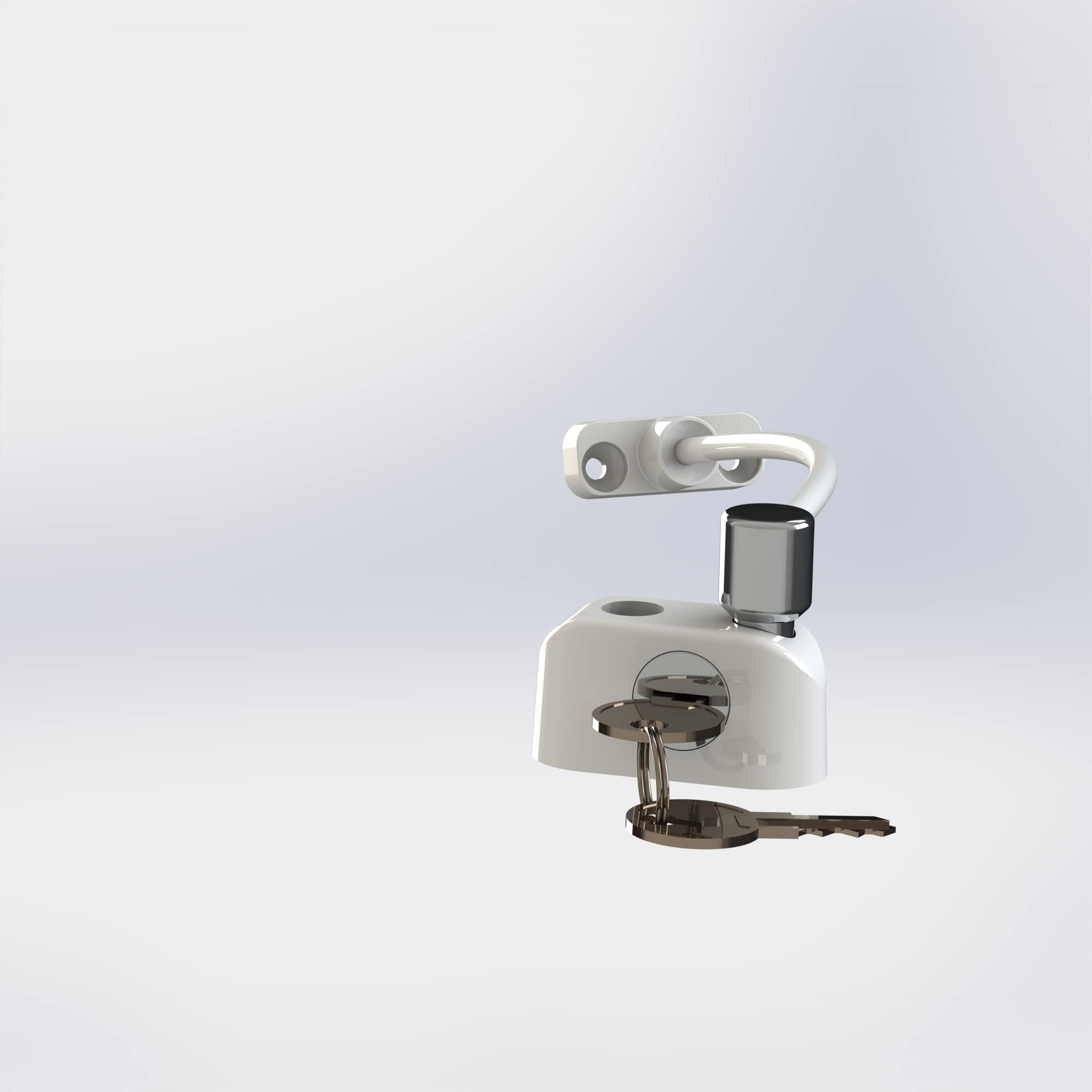 Child Safety Window & Door Locks - Baby Proofing Security Locks with Key for Home Protection | Prevent Kids from Opening Windows & Falling | White (Ideal for Apartments, Nurseries & Childproofing Homes)