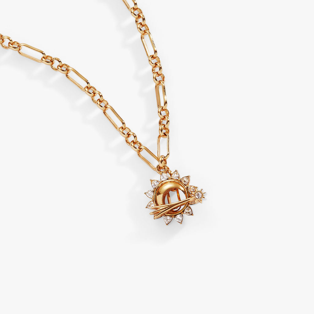Celestial Toggle Necklace - Elegant Moon and Star Pendant Jewelry for Women | Perfect for Date Nights, Parties & Special Occasions