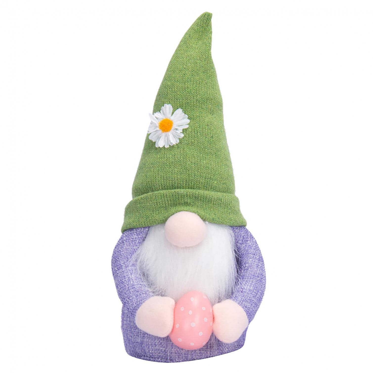 Easter Gnomes Decorations - Handmade Scandinavian Bunny Gnome Doll, Spring Plush Stuffed Easter Bunny Ornaments for Home Decor, Easter Party, and Gift Giving (Green)