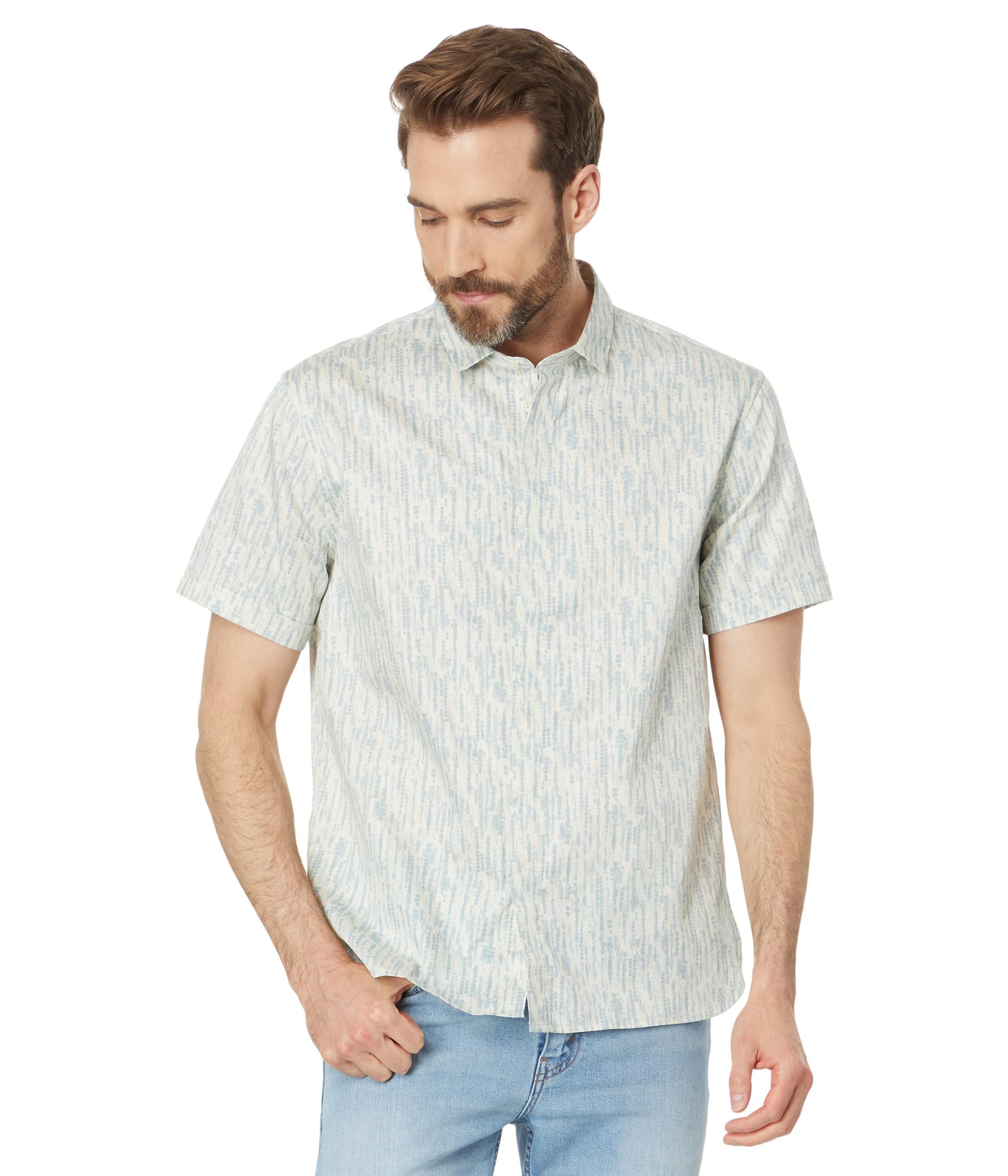John Varvatos Men's Loren Button-Down Shirt | Premium Cotton Dress Shirt for Business & Casual Wear | Office, Date Night & Special Occasions
