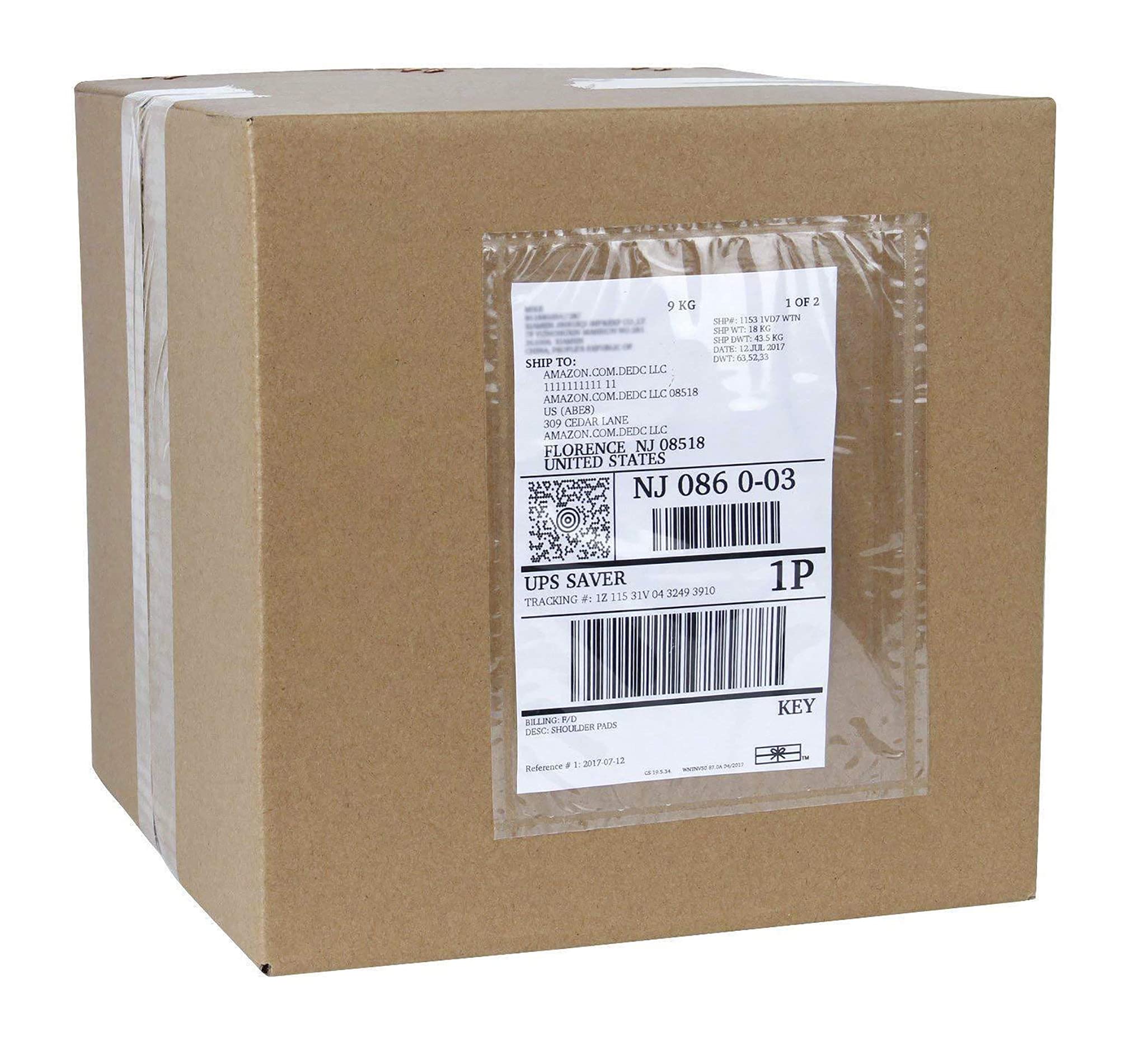 APQ Clear Top Loading Packing List Envelopes, 7 x 10 Inches - 1000 Pack Self-Seal Plastic Shipping Label Pouches | Durable Document Mailing Envelopes for Ecommerce, Business & Office Use